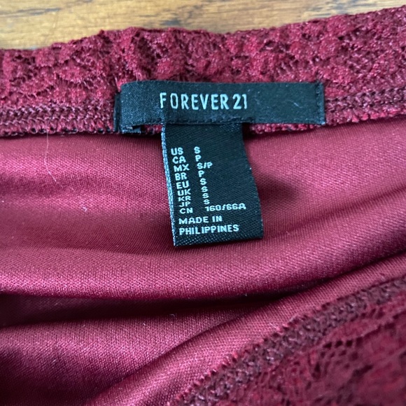 Red Ruffle Skirt - Picture 2 of 3